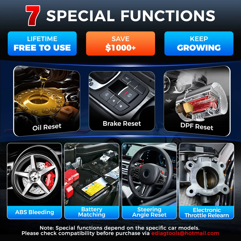 Professional car diagnostic scanner