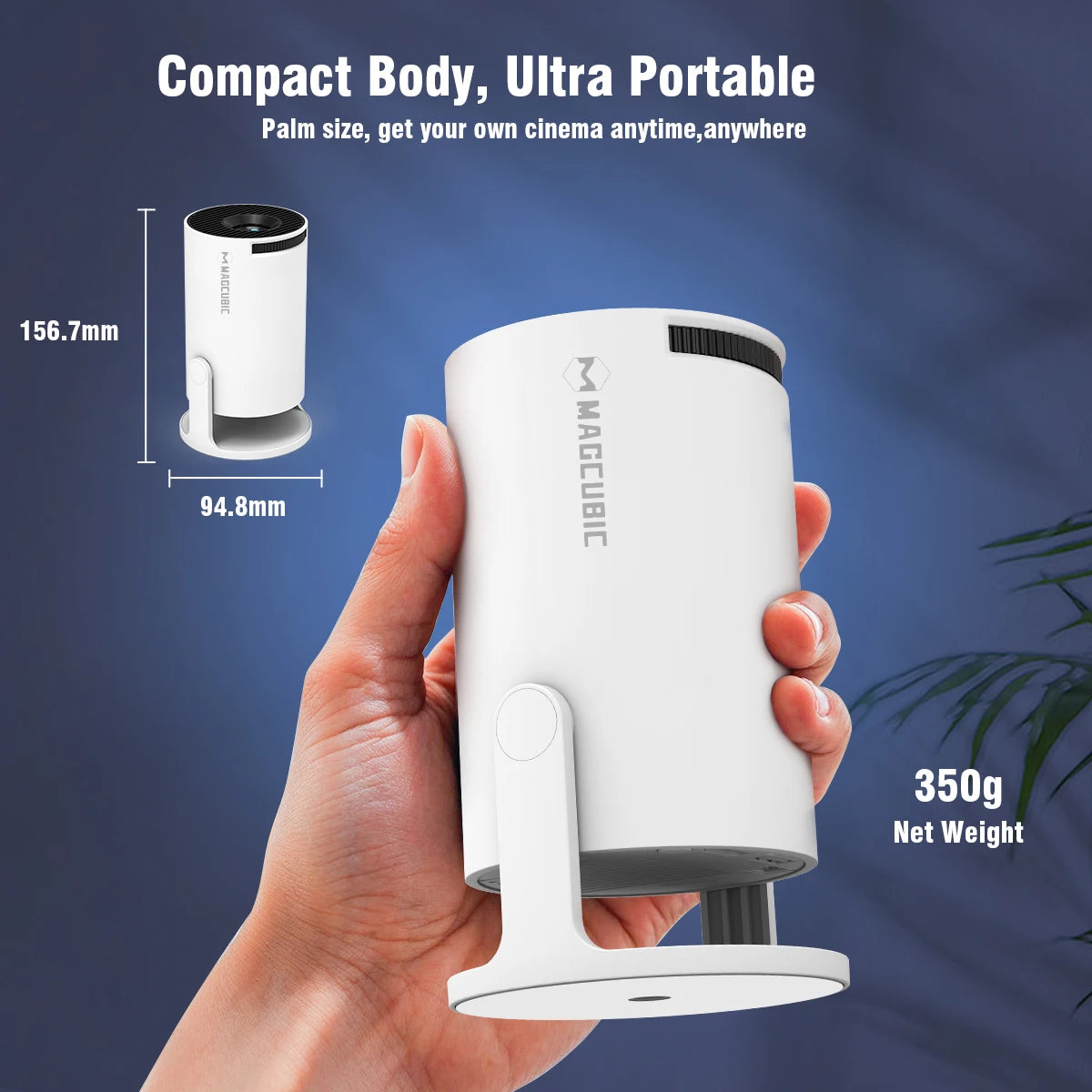Magcubibc 8K Wifi6 HY300 Pro Projector Android 14 290 ANSI Dual WIFI Allwinner H726 BT5.4 720P Home Cinema Outdoor Portable
