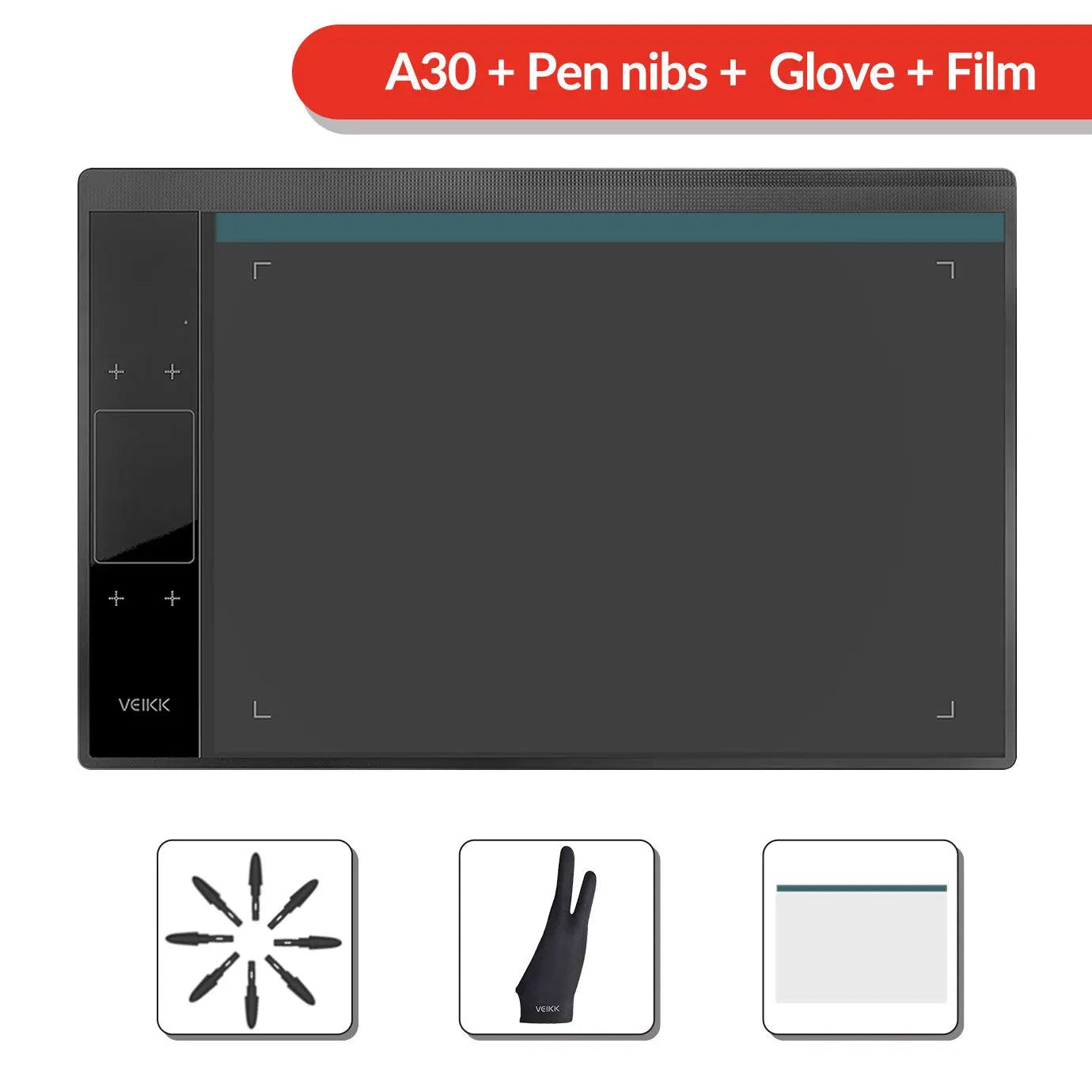 A30 Graphics Tablet Remote Office&Education 10X6 Inch Large Active Area Support Android Mac Linux Digital Drawing Tablets