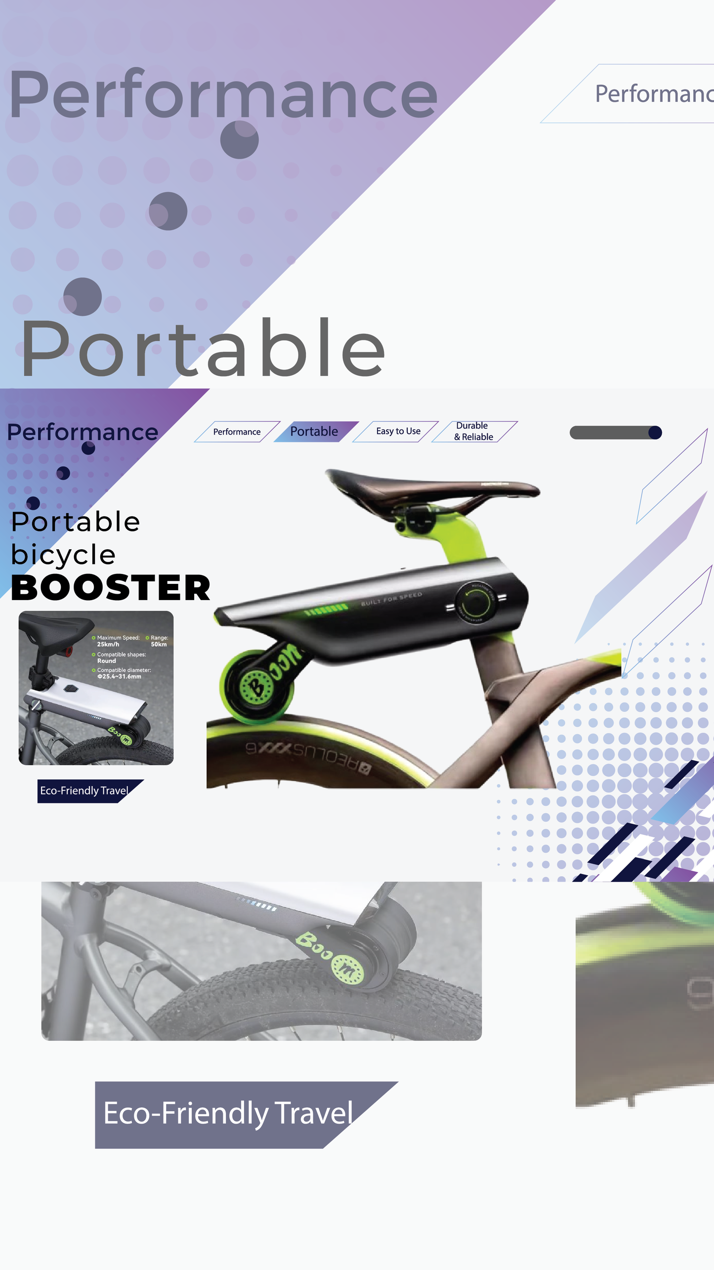 Portable bicycle booster