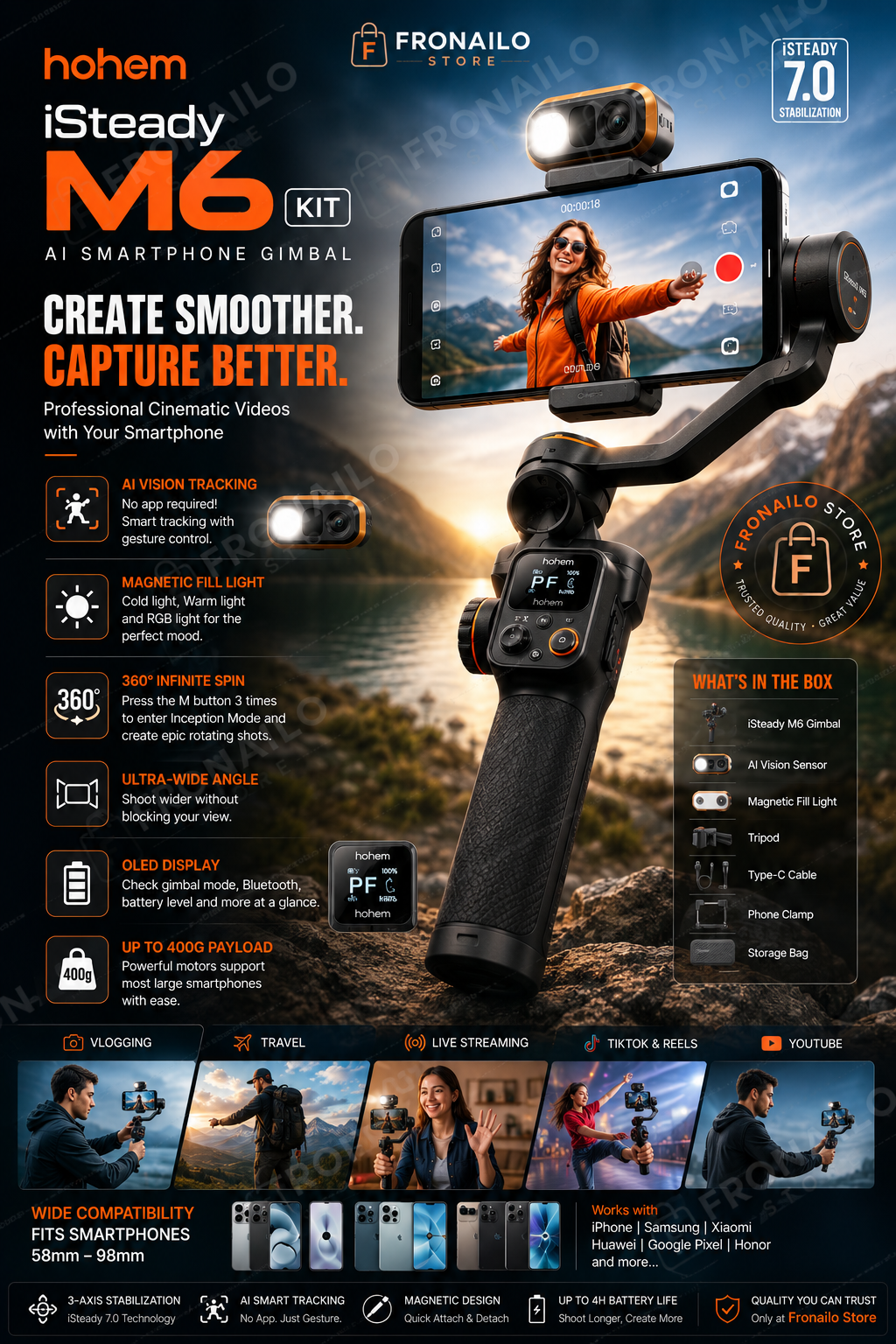 Hohem Isteady M6 – Fronailo