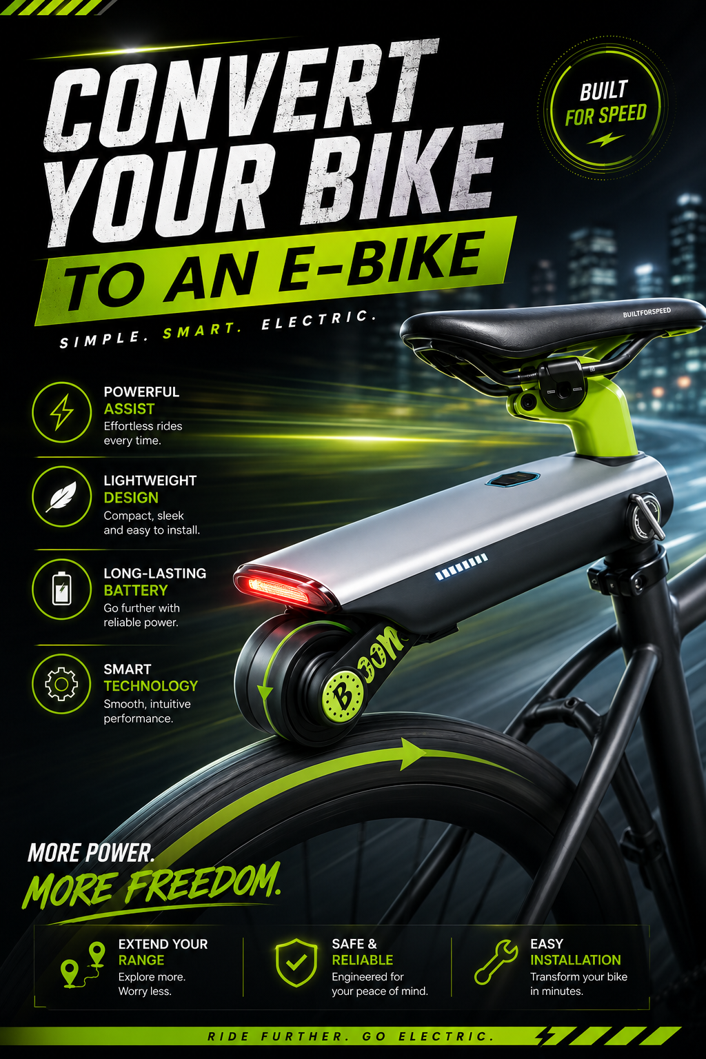 Portable bicycle booster