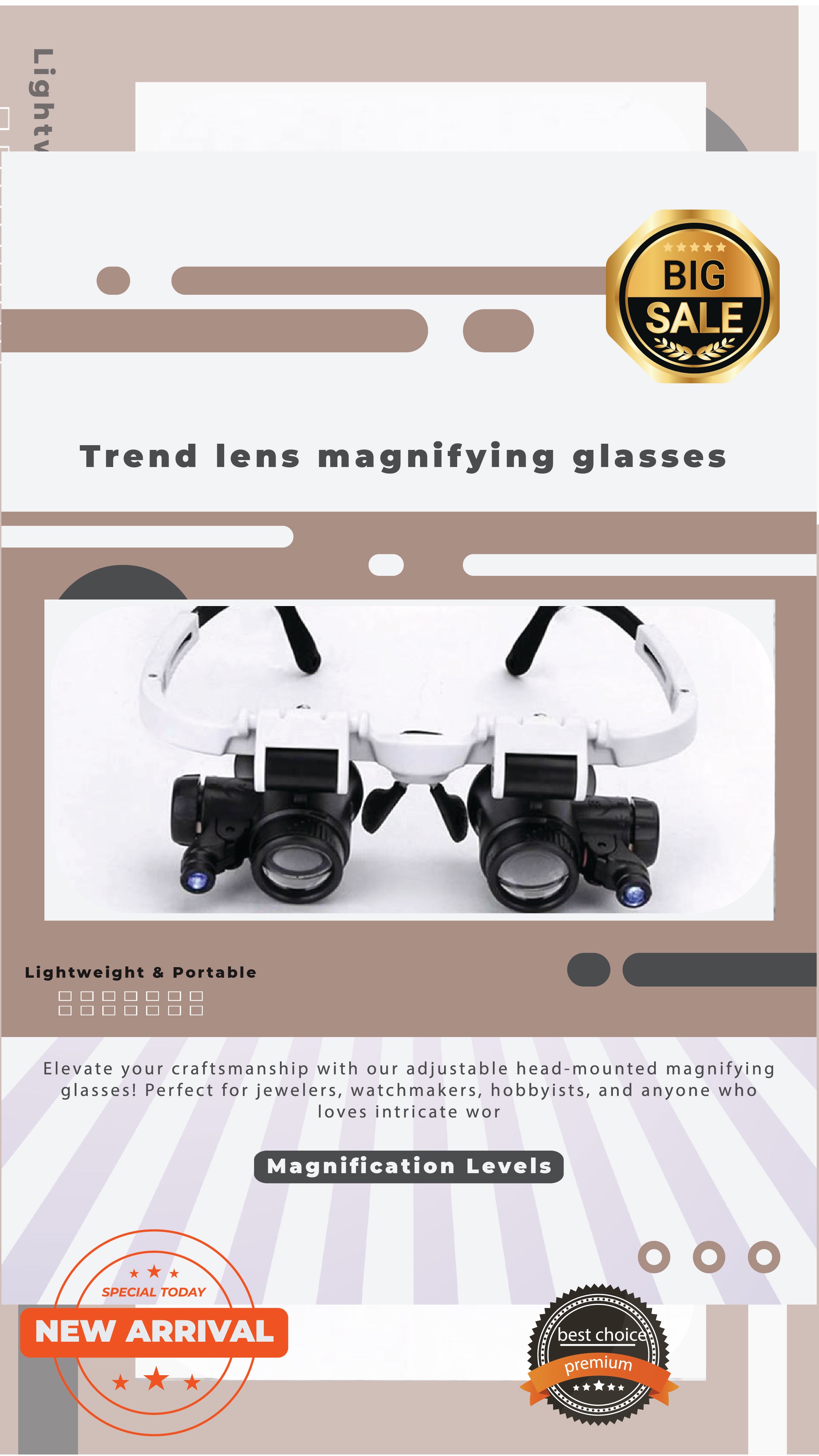 Trend lens magnifying glasses