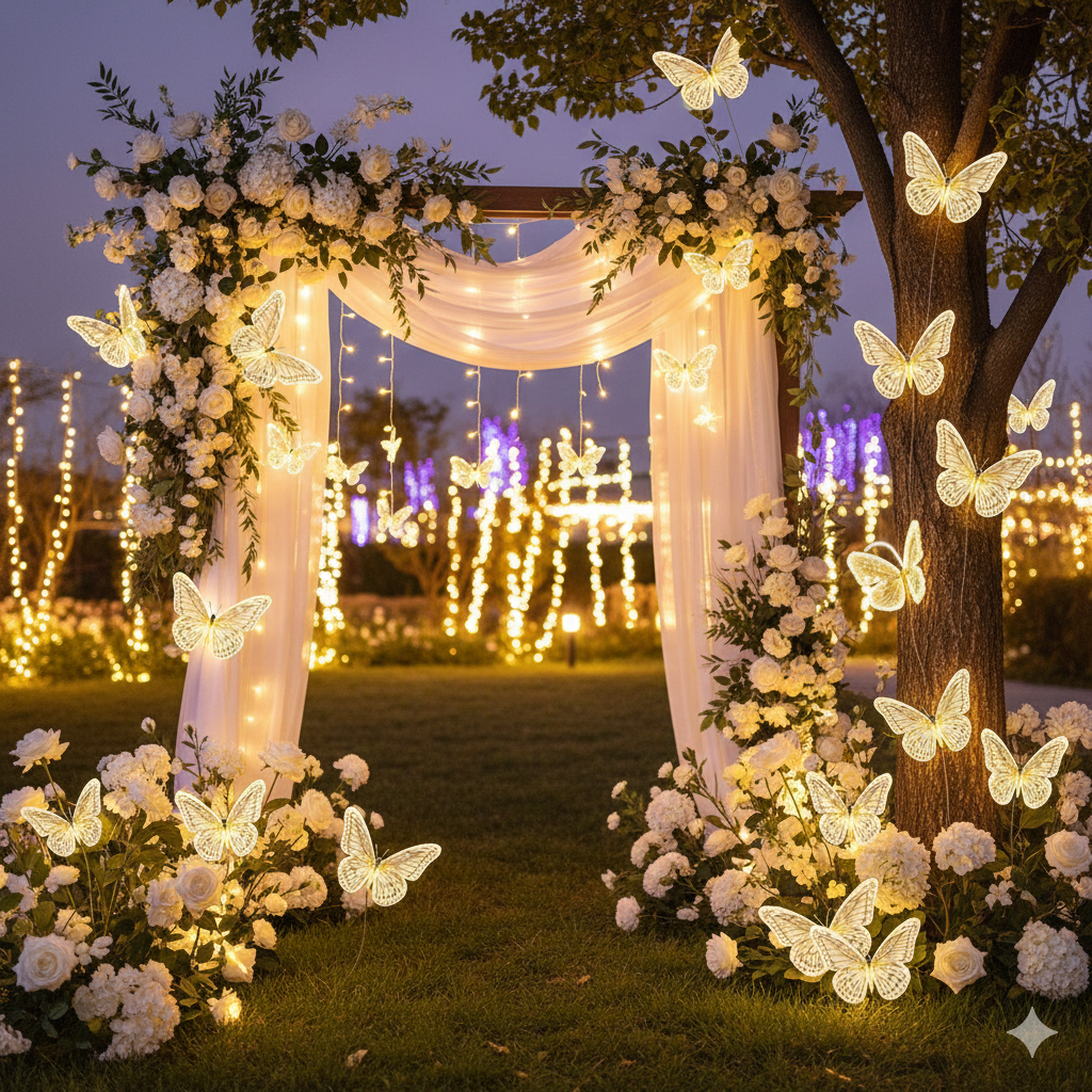 Butterfly lights for festival, home decorate, holiday ,wedding party, decorations.