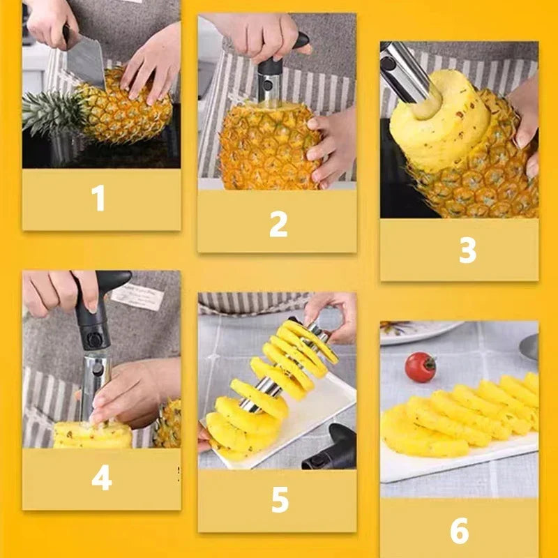 Pineapple slicer peeler cutter