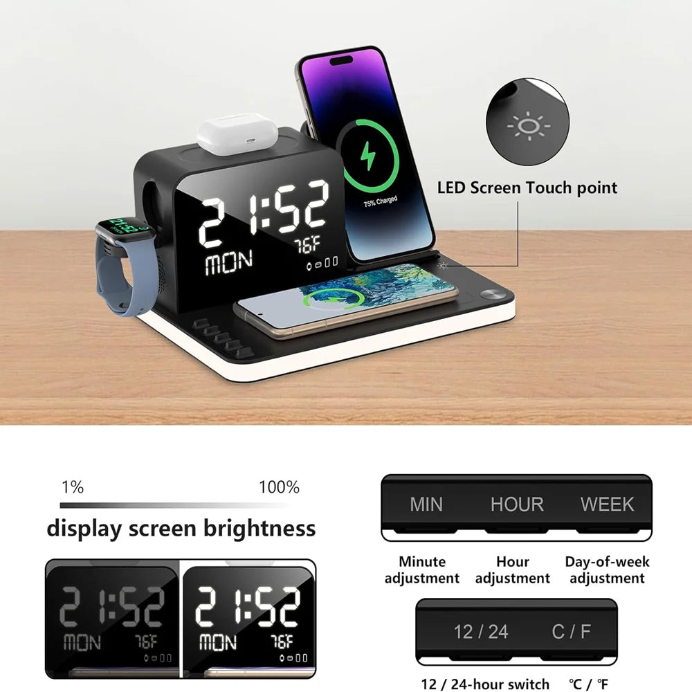 7 in 1 wireless charging station