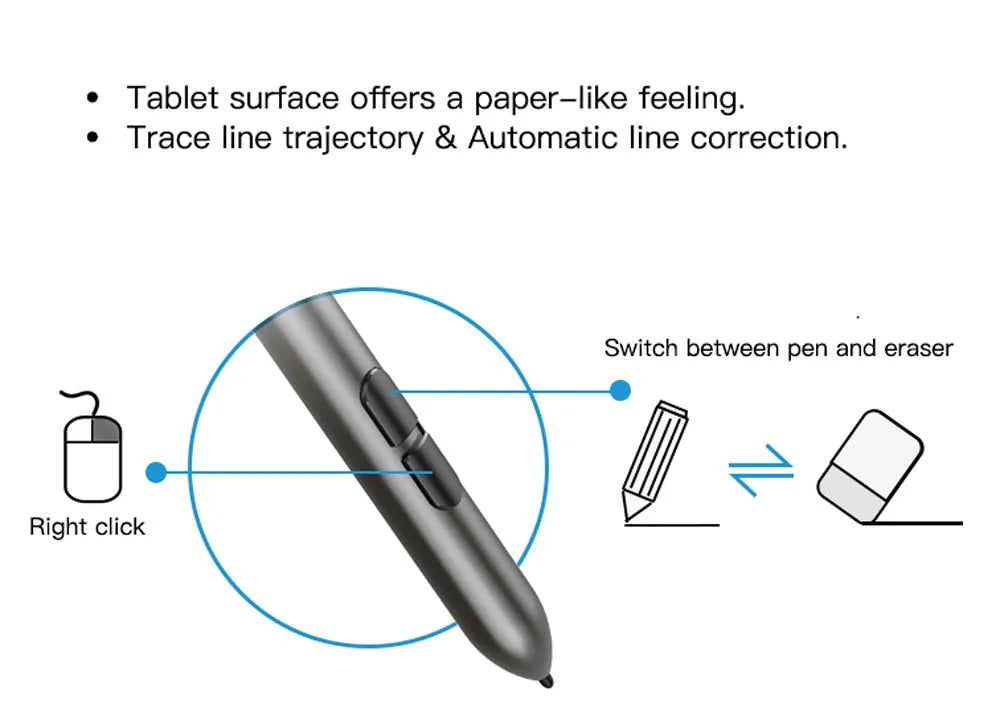 Graphics digital drawing tablet