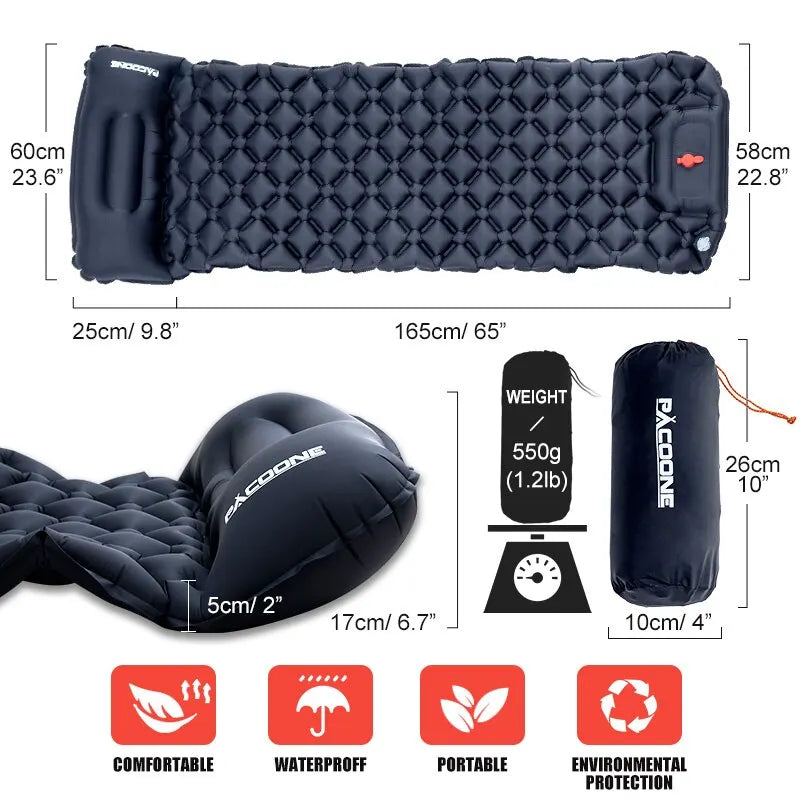 Outdoor inflatable sleeping pad