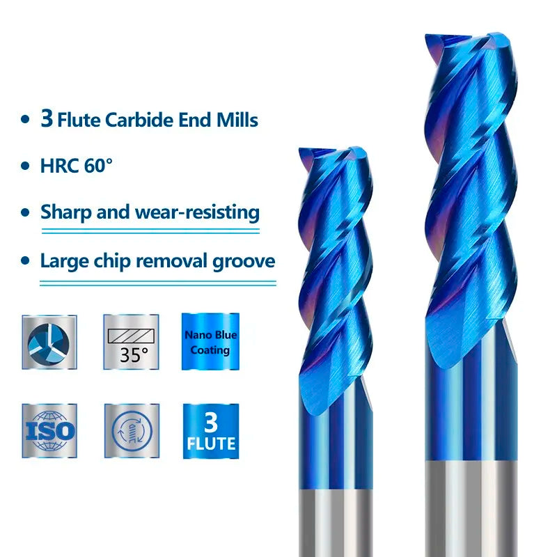 Aluminum,copper,iron,titanium ,wood milling /cutter bit for cnc machine from 1 up to 12 mm