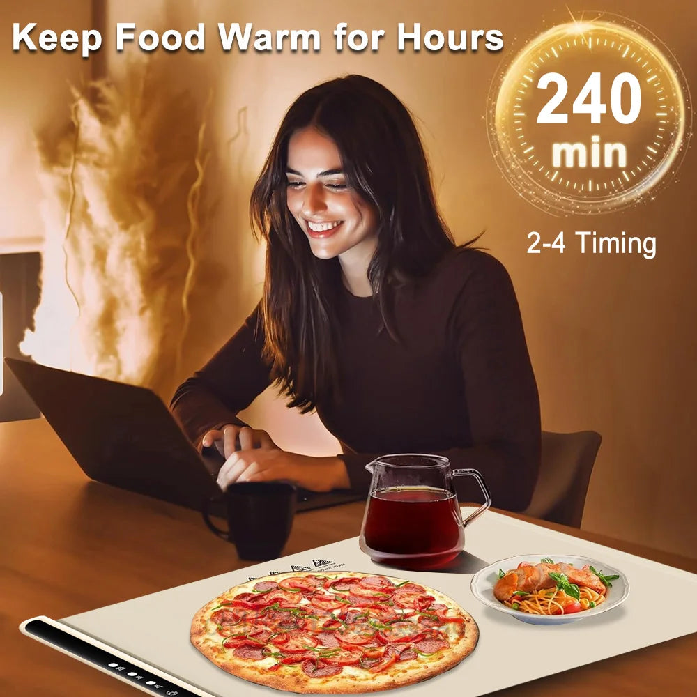Electric warming tray food