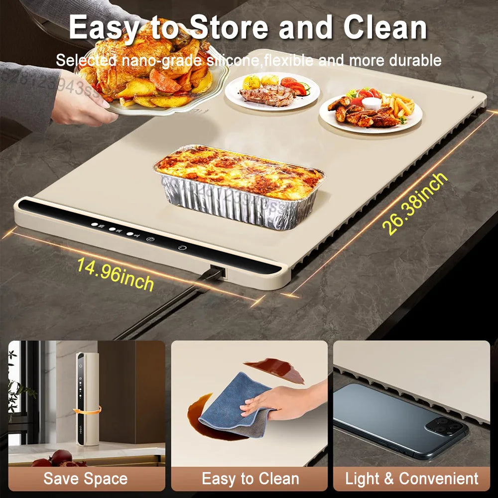 Electric warming tray food