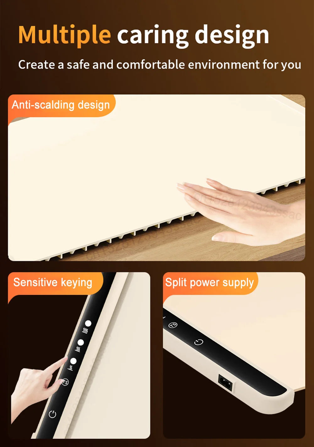 Electric warming tray food