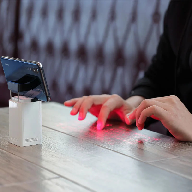 M1/KB560S Portable Mini Touch Keyboard Bluetooth Virtual Laser Keyboard Wireless Projection for Computer Phone Laptop