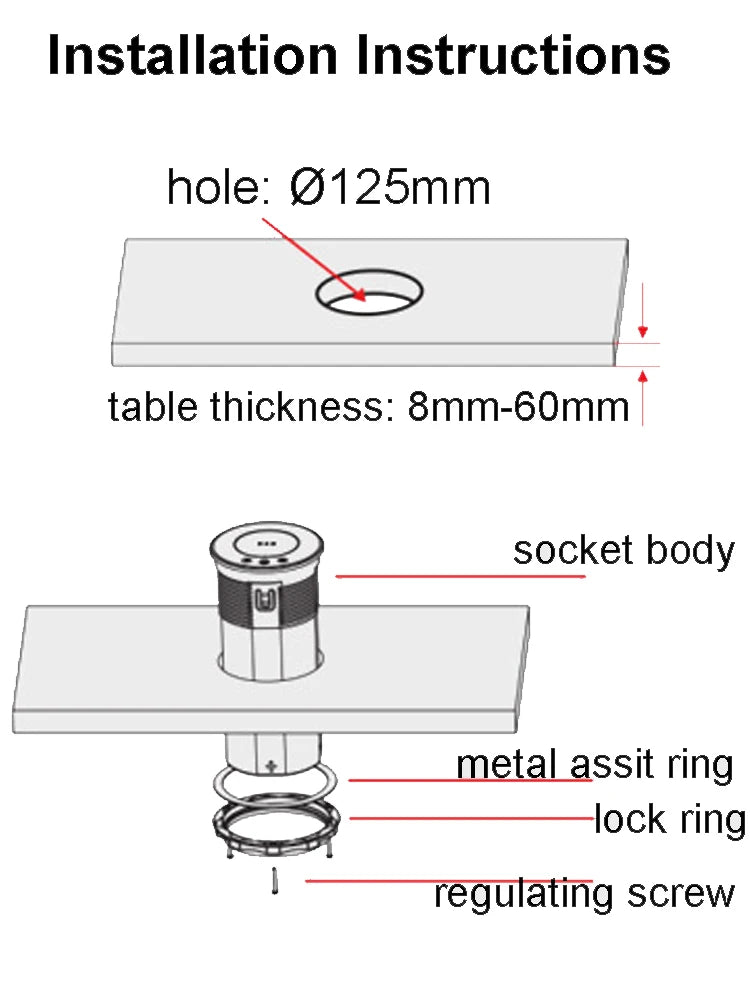 Smart lifting socket