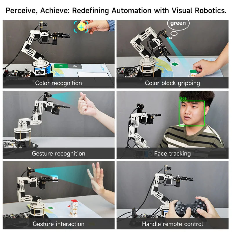 Robotic arm AI vision python programming