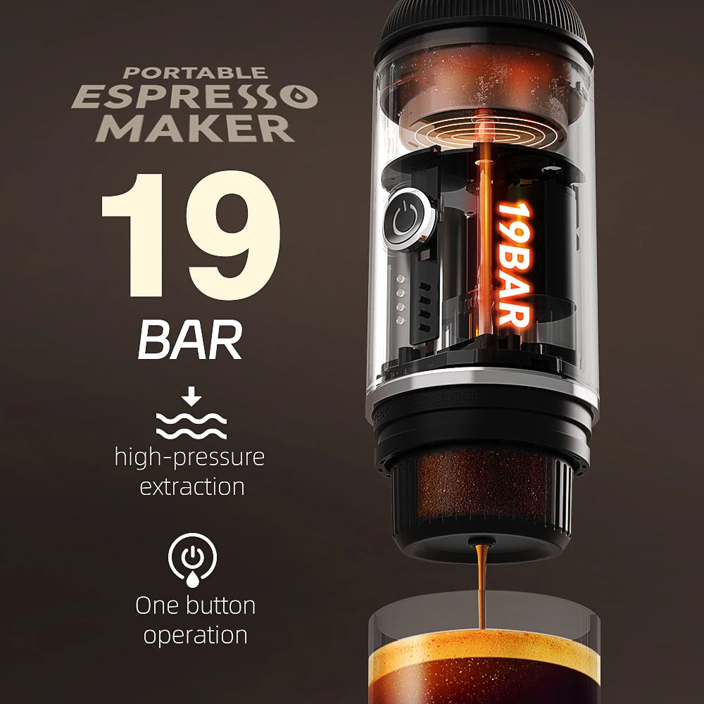 Portable espresso maker