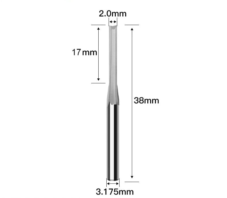 Expertly crafted for precision tungsten carbide CNC milling cutter and features 2 flutes.