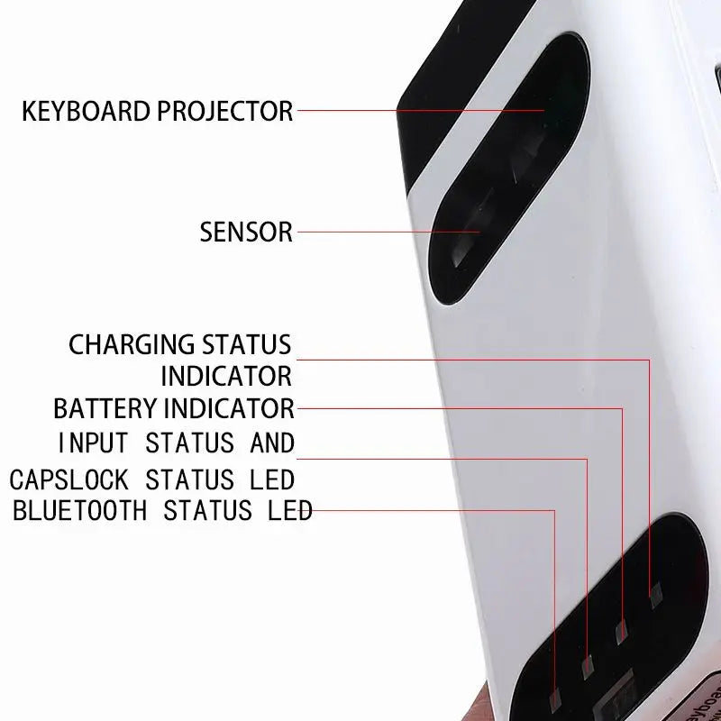 M1/KB560S Portable Mini Touch Keyboard Bluetooth Virtual Laser Keyboard Wireless Projection for Computer Phone Laptop