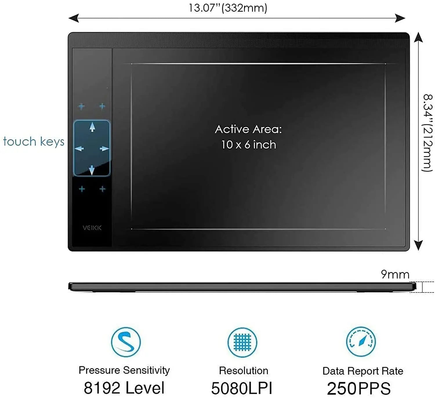 Graphics digital drawing tablet