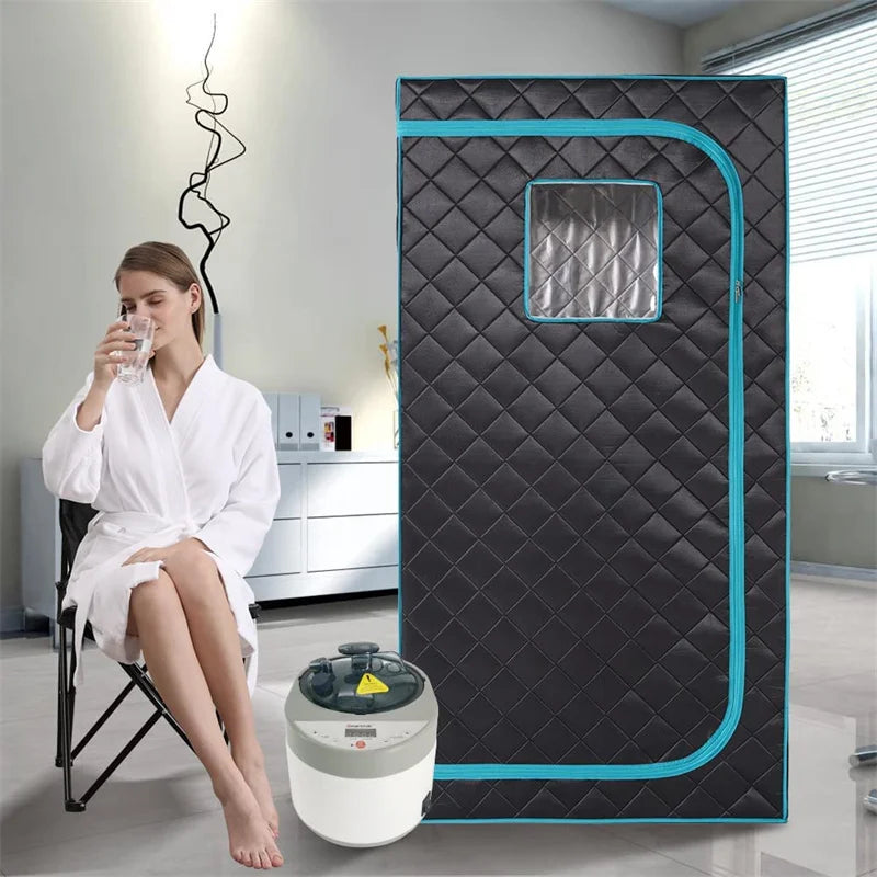 SteamSoothe Deluxe: Personal Full Body Home Sauna Spa