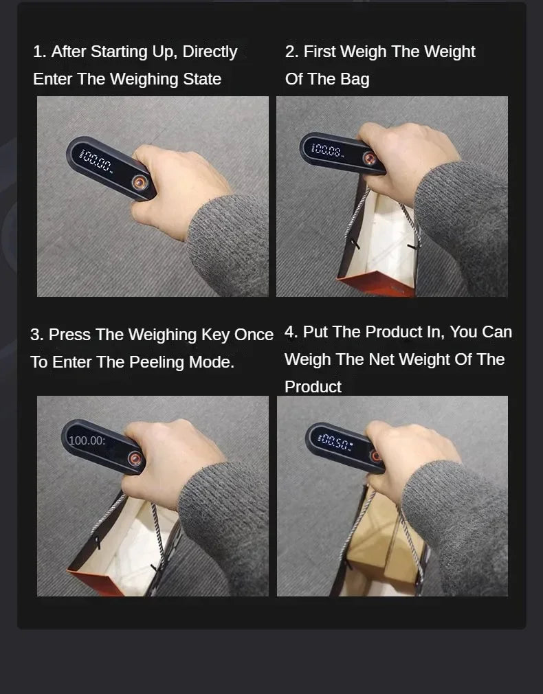 Electric handheld scale from 0.01-30kg