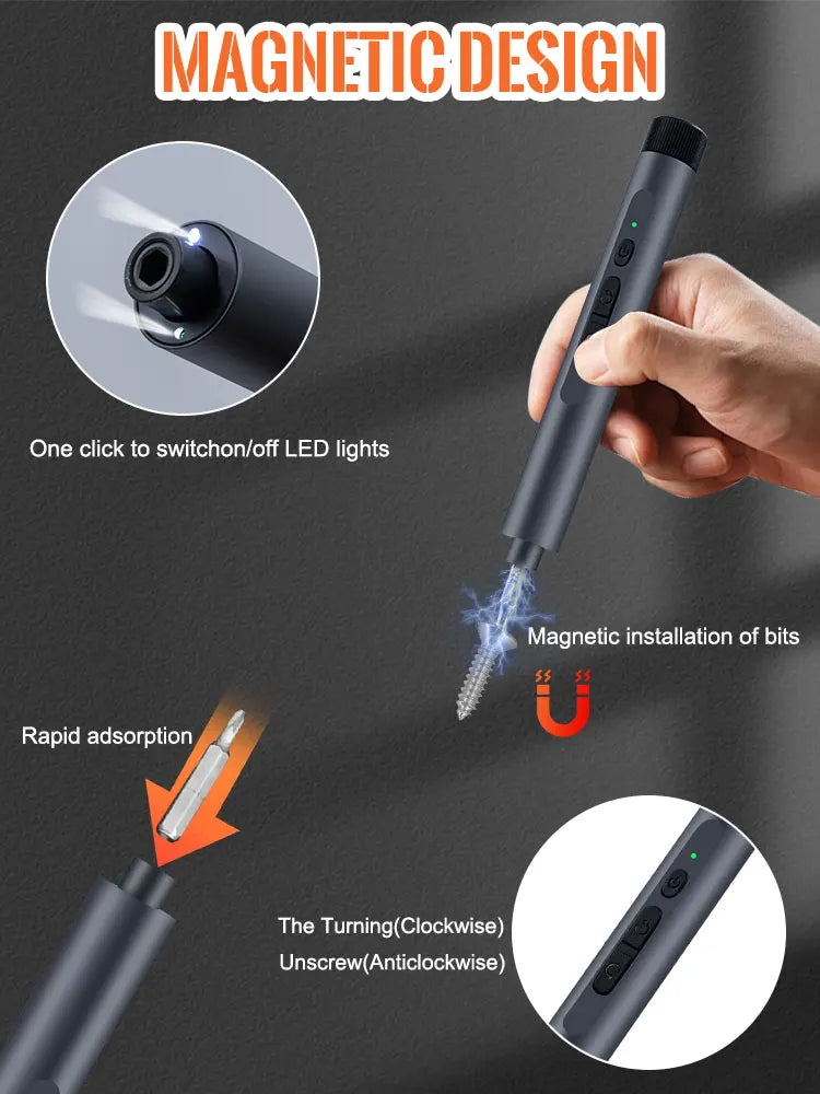 Precision electric screwdriver set