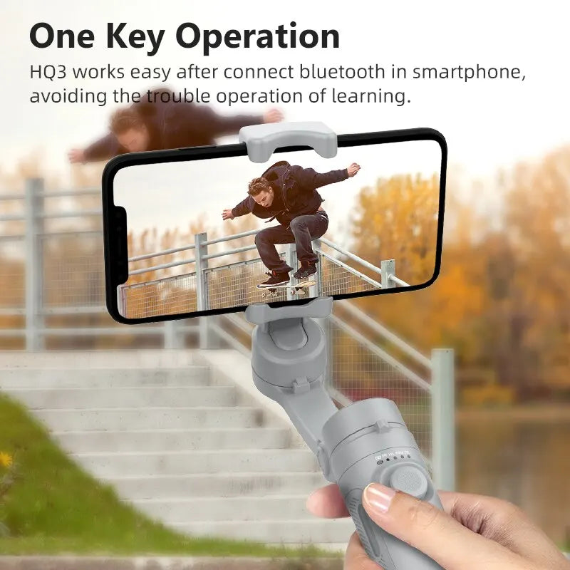 Foldable 3-Axis Smartphone Gimbal: Ultimate Stability for Vloggers