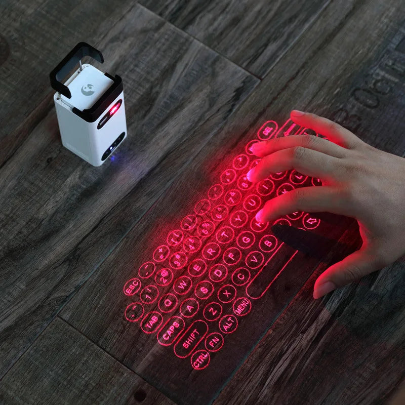 M1/KB560S Portable Mini Touch Keyboard Bluetooth Virtual Laser Keyboard Wireless Projection for Computer Phone Laptop
