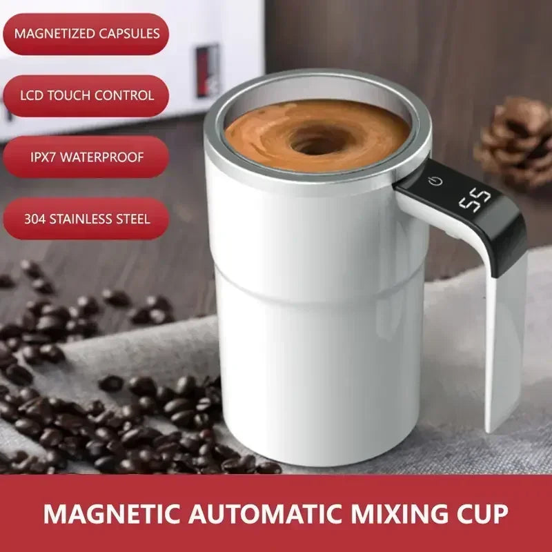 Automatic mixing MagniMix LCD Mug