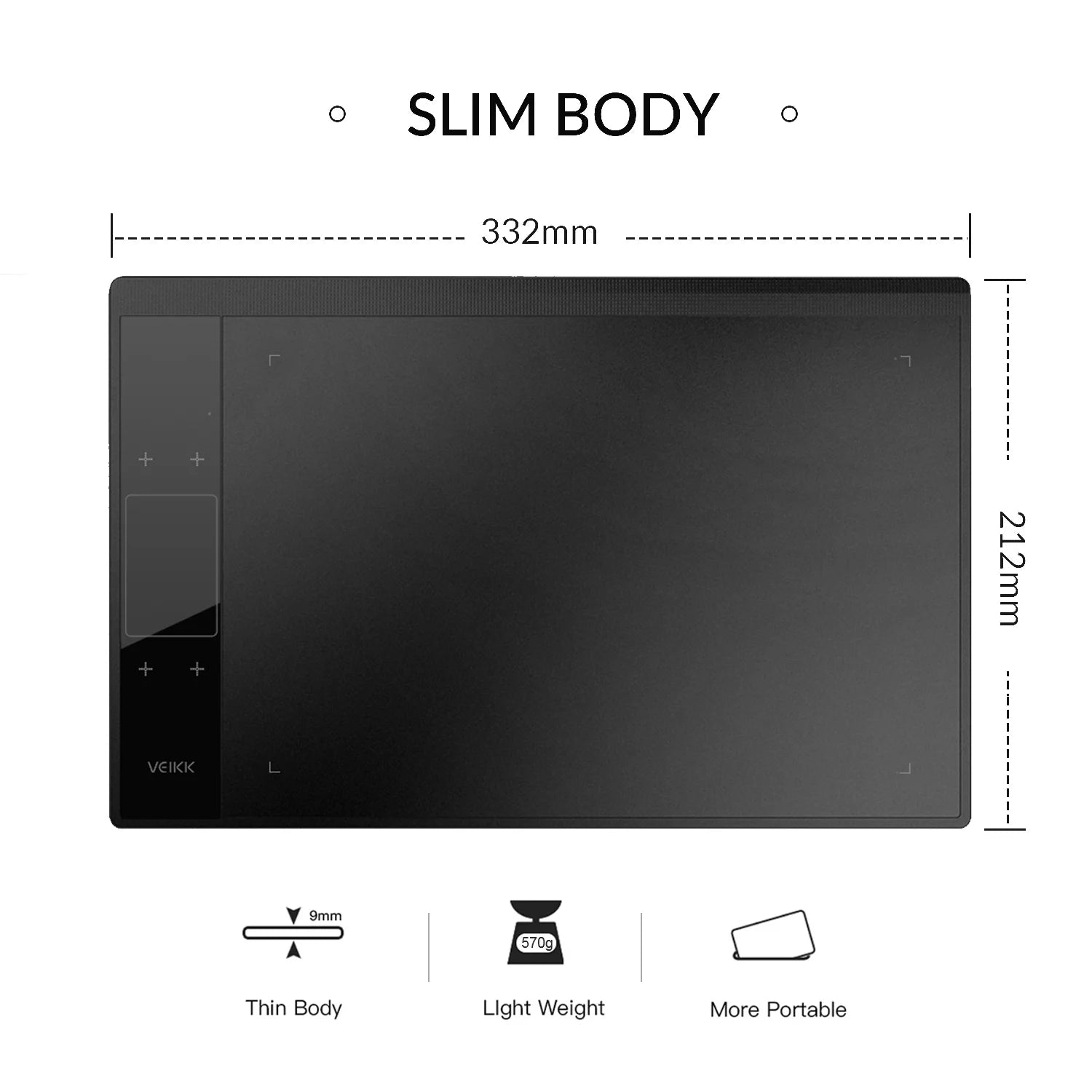 Graphics digital drawing tablet