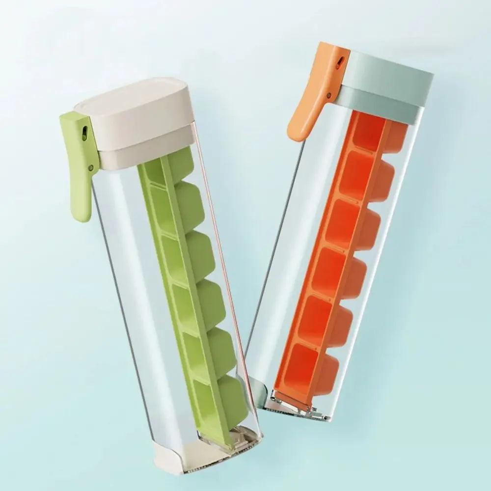 IceSphere Pro: Single-Handed 6-grid press for effortless ice hockey and cube making