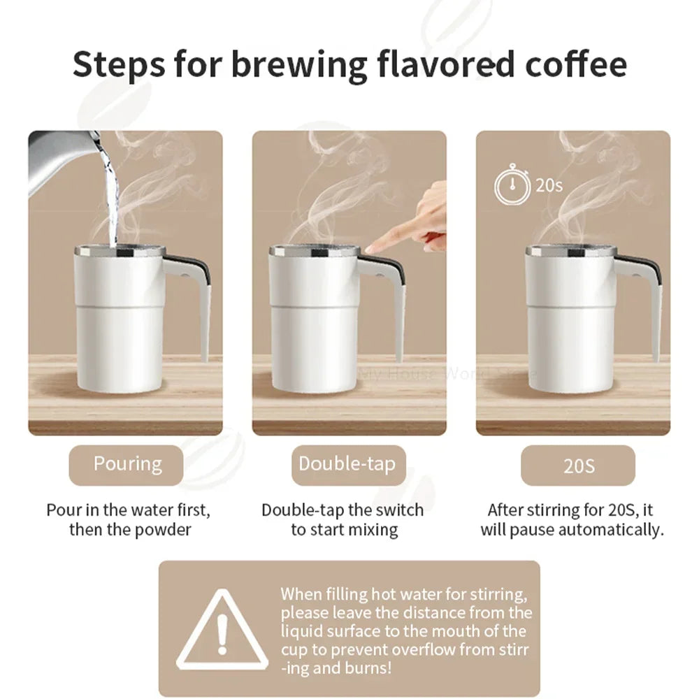 Automatic mixing MagniMix LCD Mug