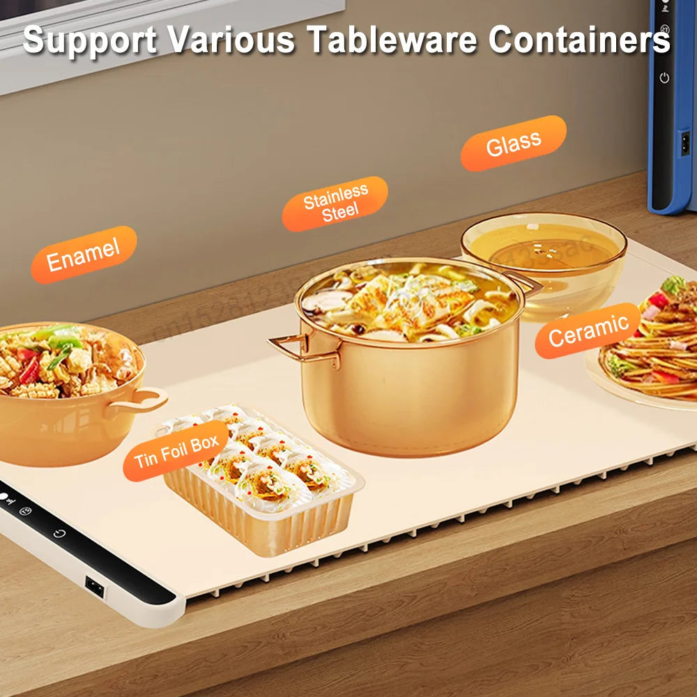 Electric warming tray food