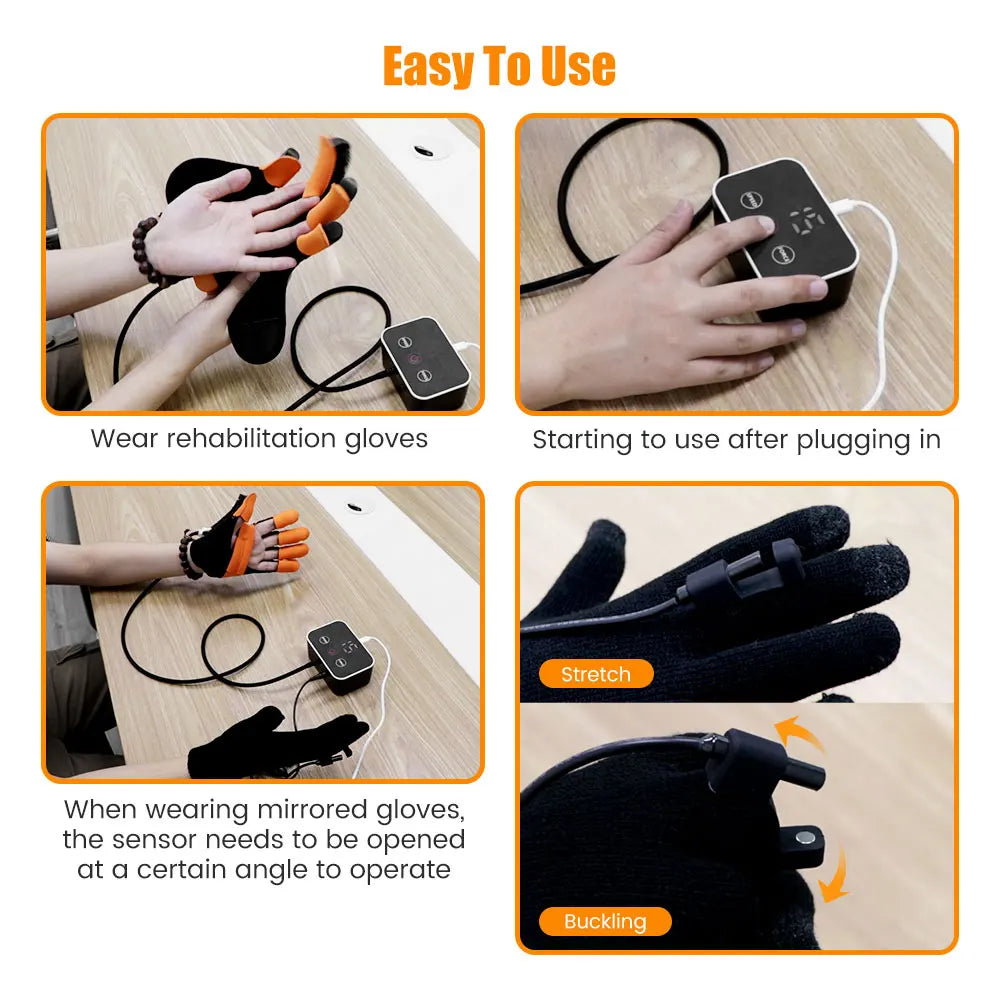 Hand rehab robot gloves – Stroke recovery trainer