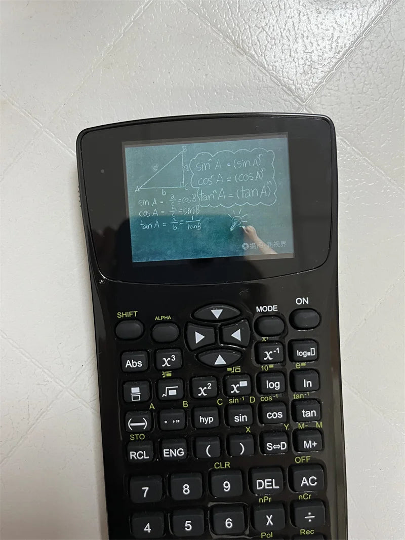 Smart student calculator with E-Book & privacy screen