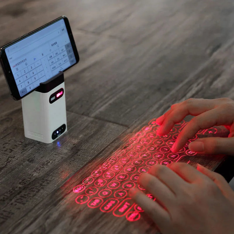 M1/KB560S Portable Mini Touch Keyboard Bluetooth Virtual Laser Keyboard Wireless Projection for Computer Phone Laptop