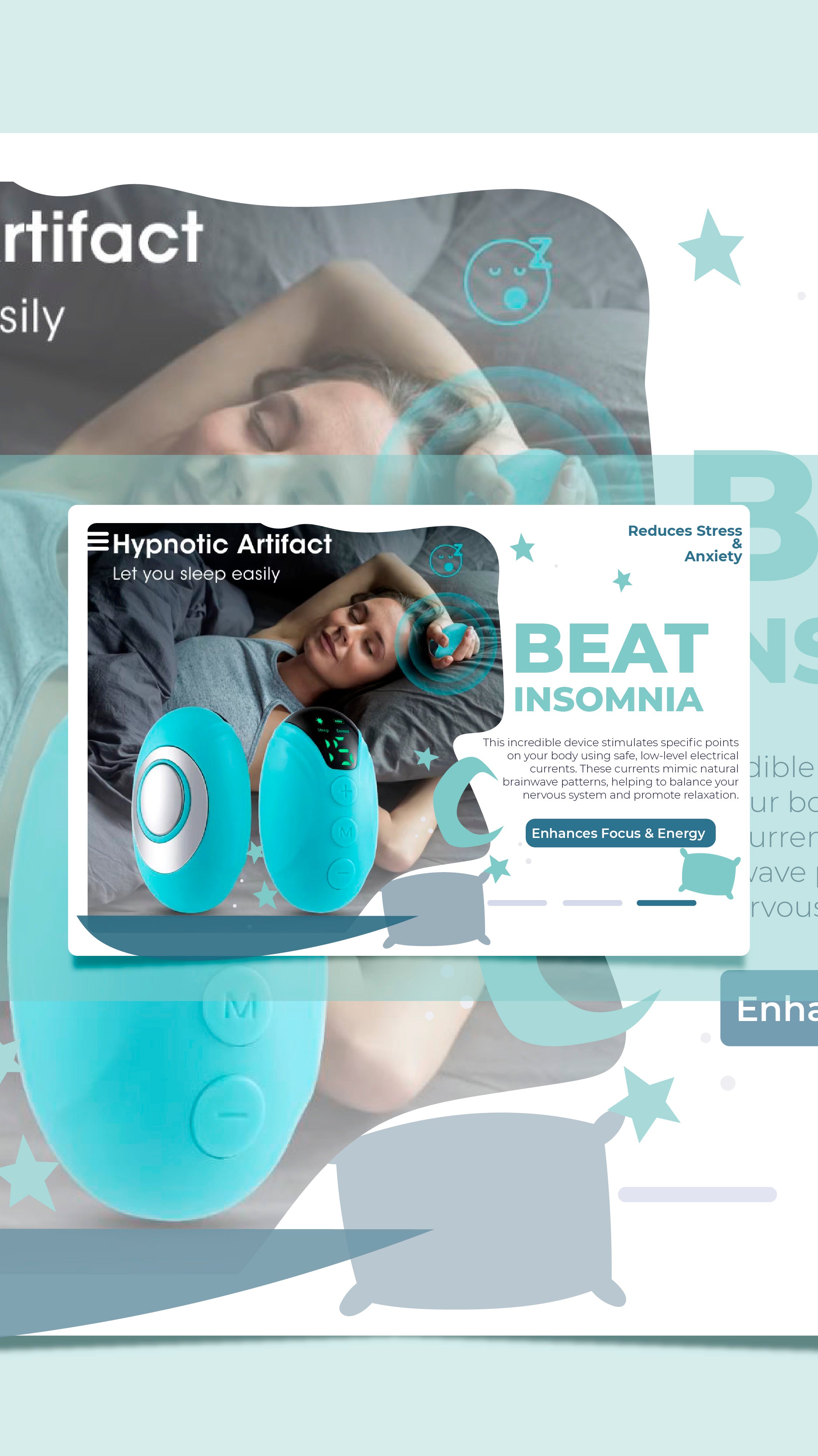 Handheld sleep aid device relieve insomnia instrument