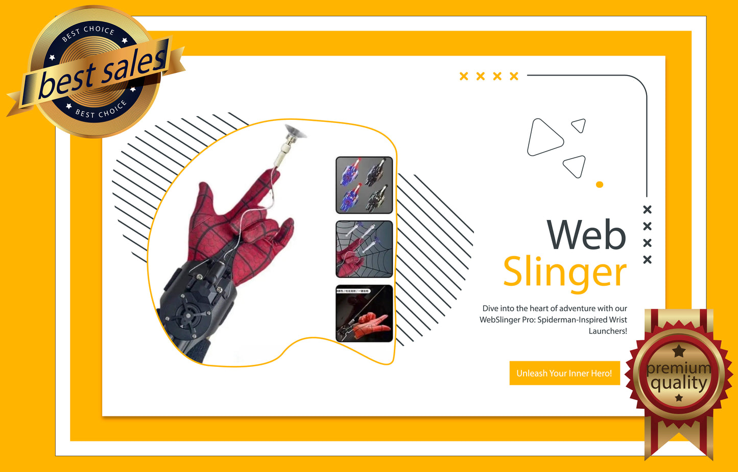 WebSlinger Pro: Spiderman-Inspired Wrist Launchers - Unleash Your Inner Hero!