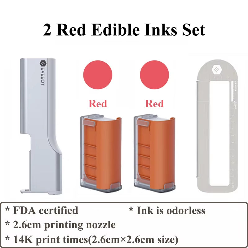 Evebot Printpen Handheld Portable Mini Coffee Printpen Latte Art Macaron Cookie DIY Design Printer Bluetooth 4.2