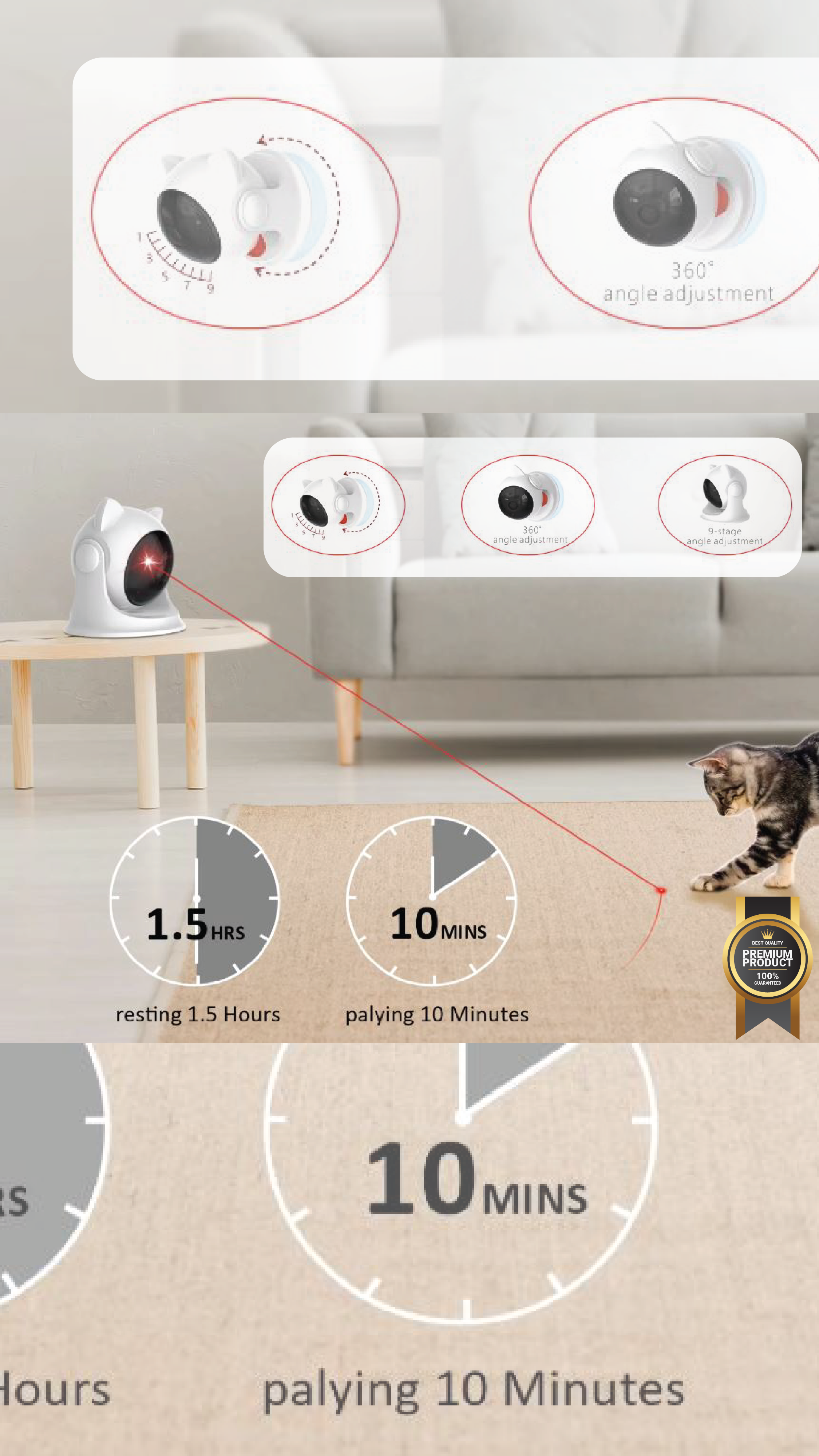 Automatic, interactive toys for cats/kittene/dog