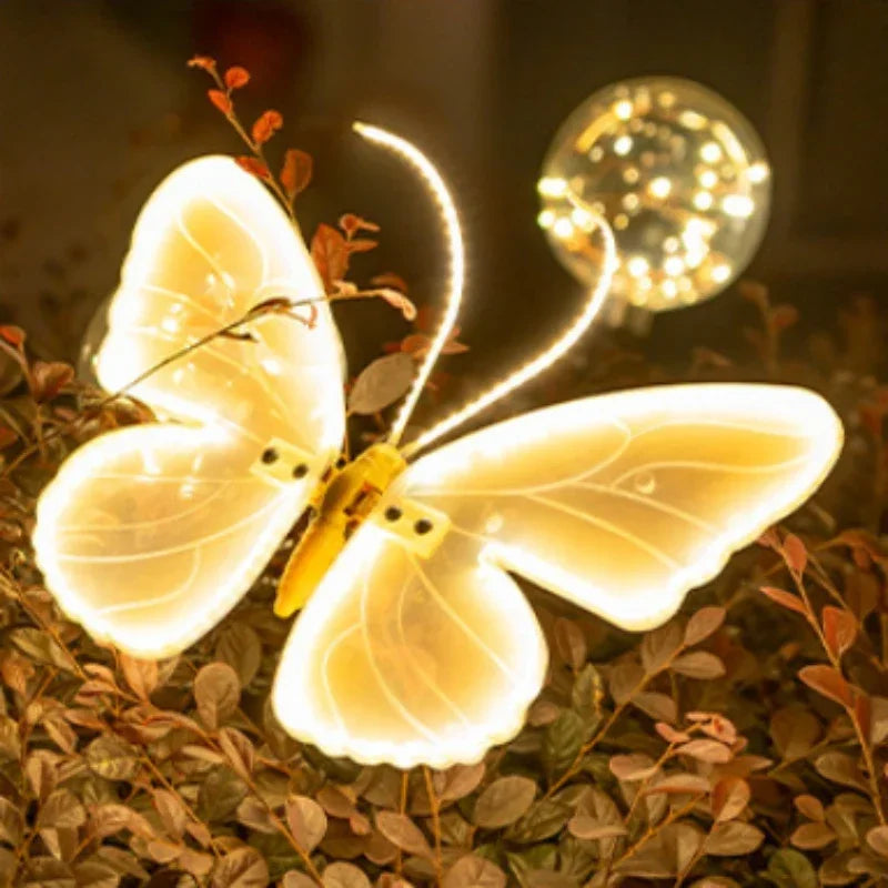 Butterfly Lights LED Butterflies Simulation Dynamic Static Butterfly Lights for Outdoor Home Decor Wedding Party DIY Decorations