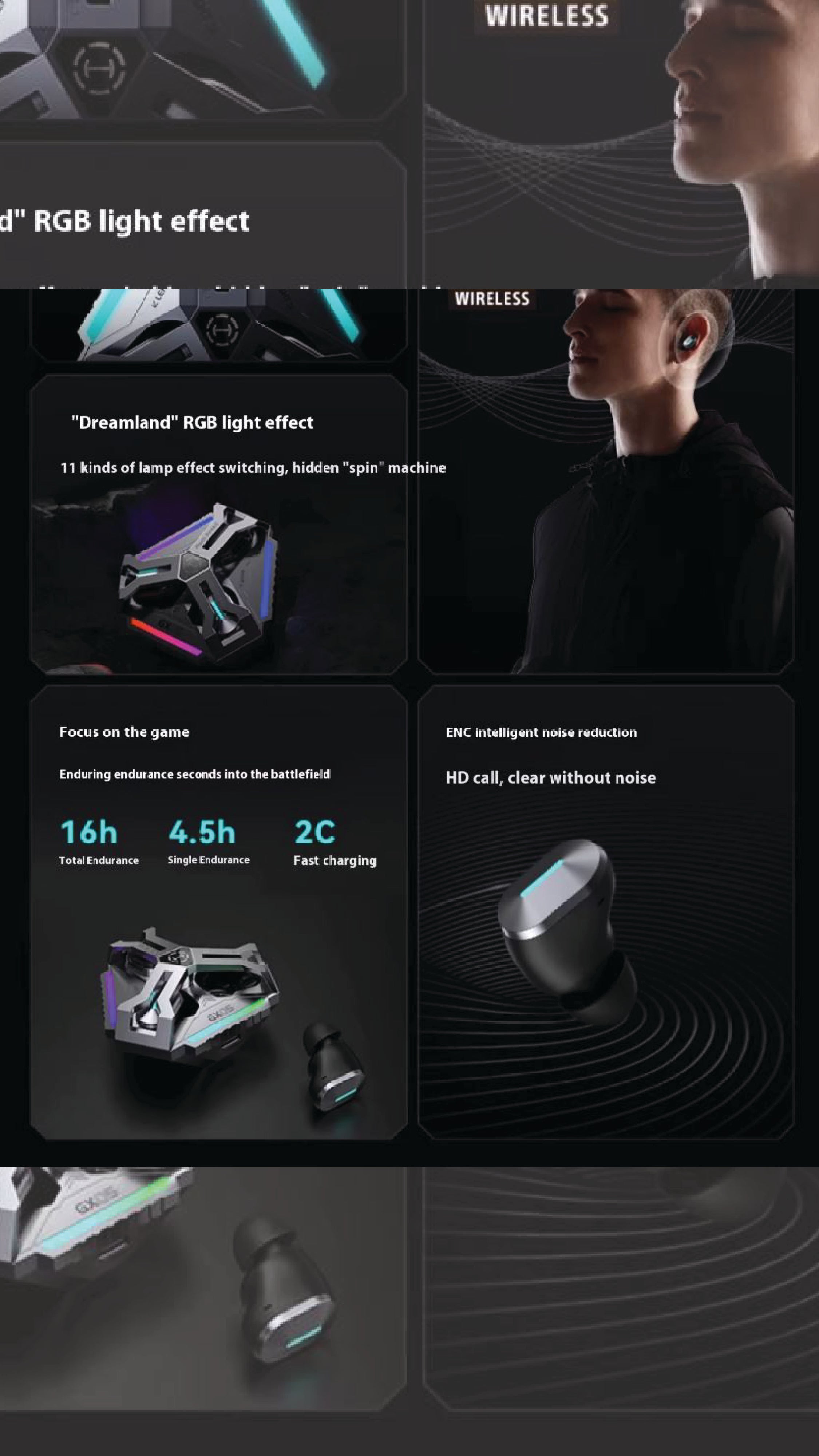 Esports earphones 2.4G