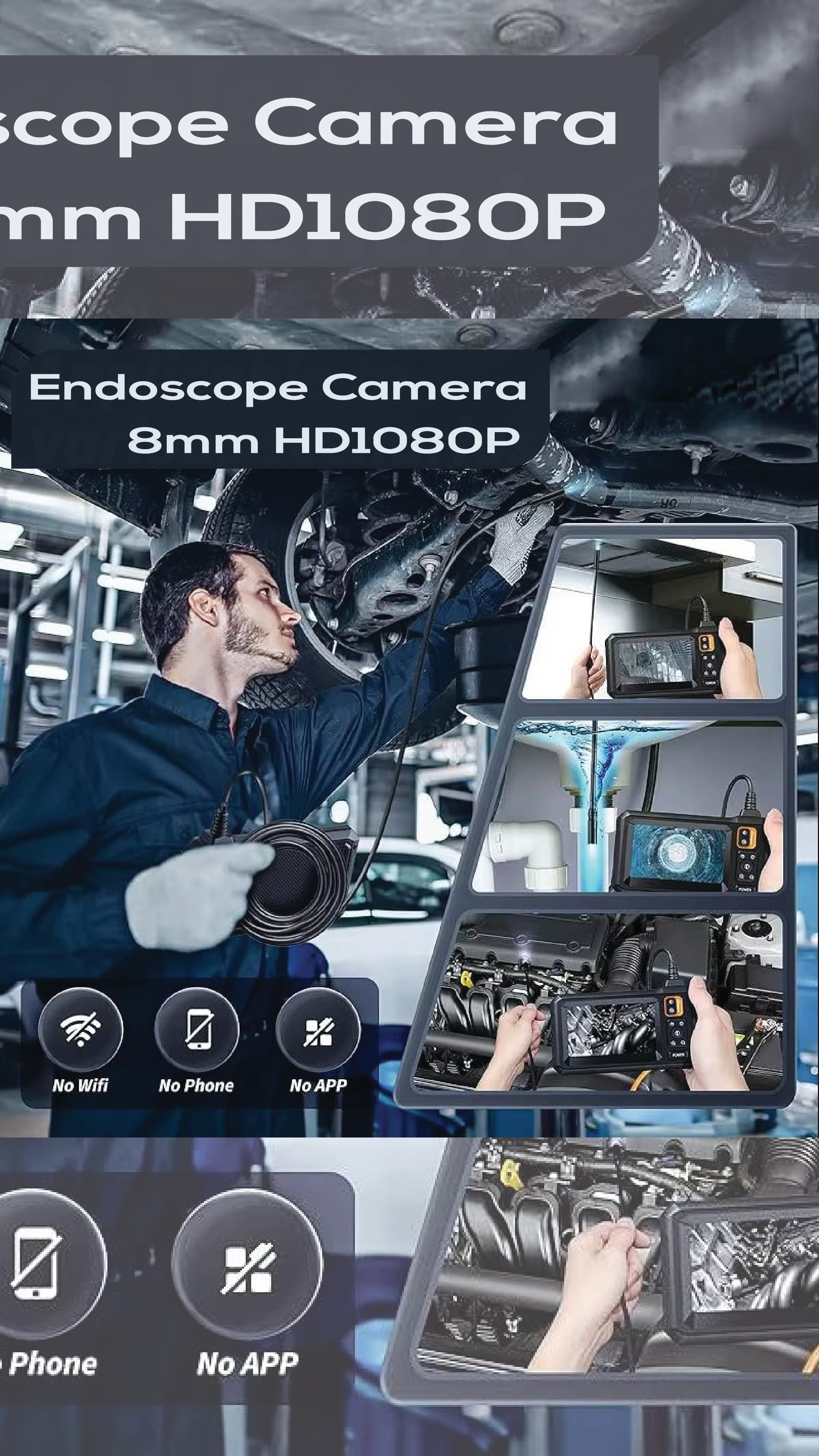 Endoscope Camera 8mm HD1080P