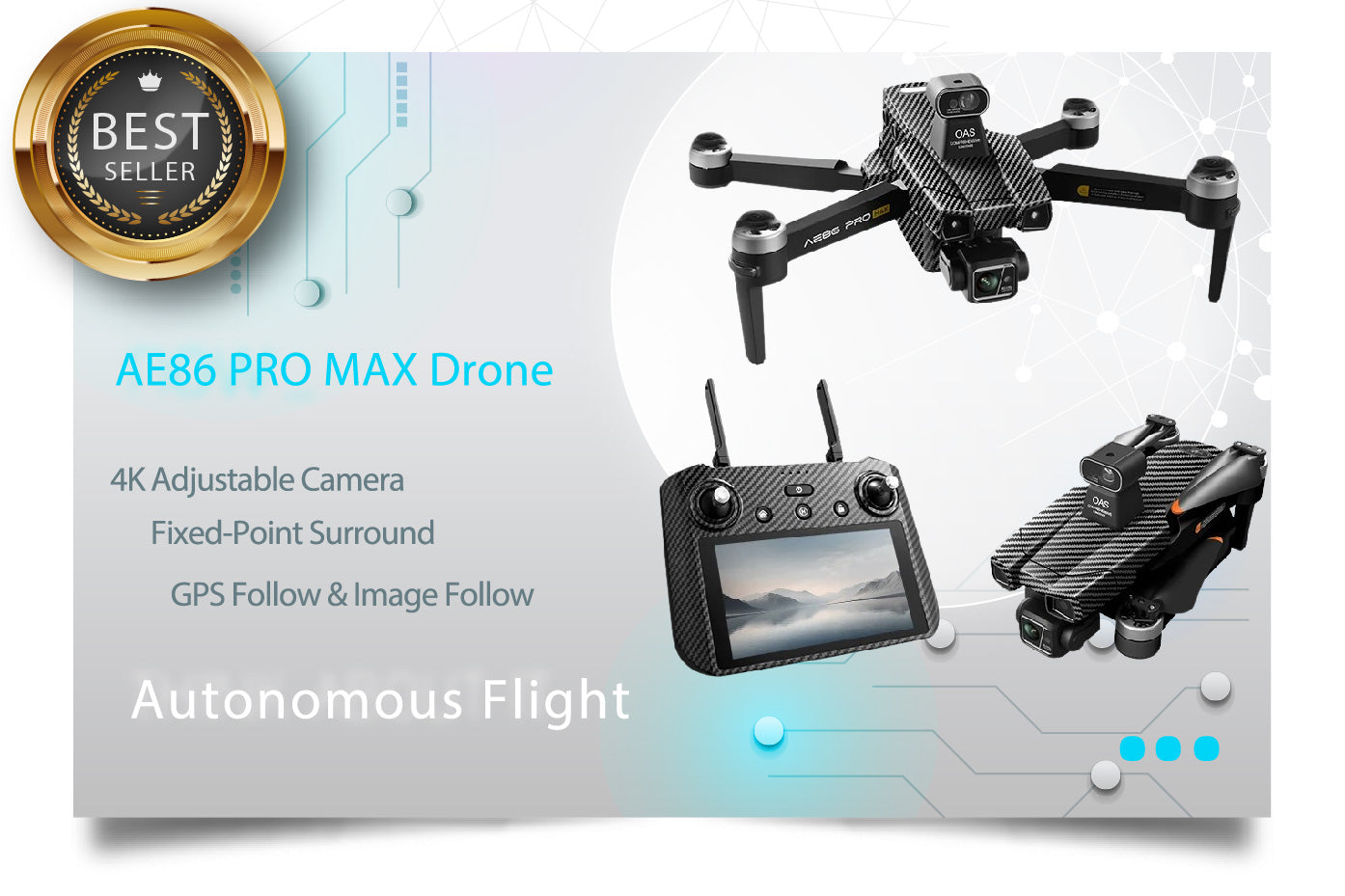 Load video: AE86 PRO MAX Drone