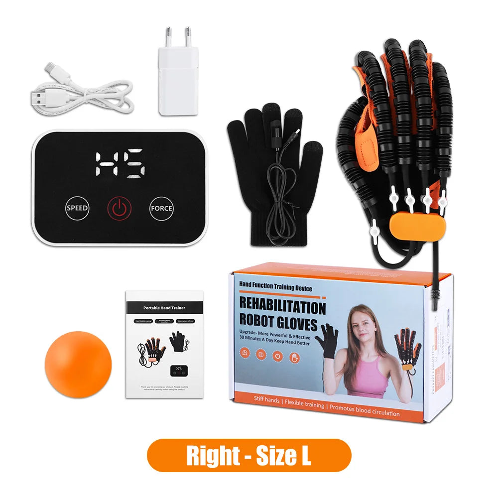 Upgraded Left Right Hand Massage Rehabilitation Robot Gloves Device for Stroke Hemiplegia Hand Function Recovery Finger Trainer