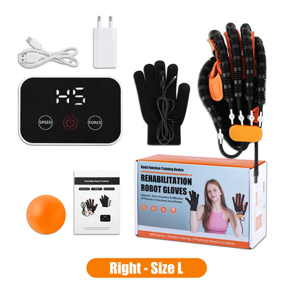 Upgraded Left Right Hand Massage Rehabilitation Robot Gloves Device for Stroke Hemiplegia Hand Function Recovery Finger Trainer