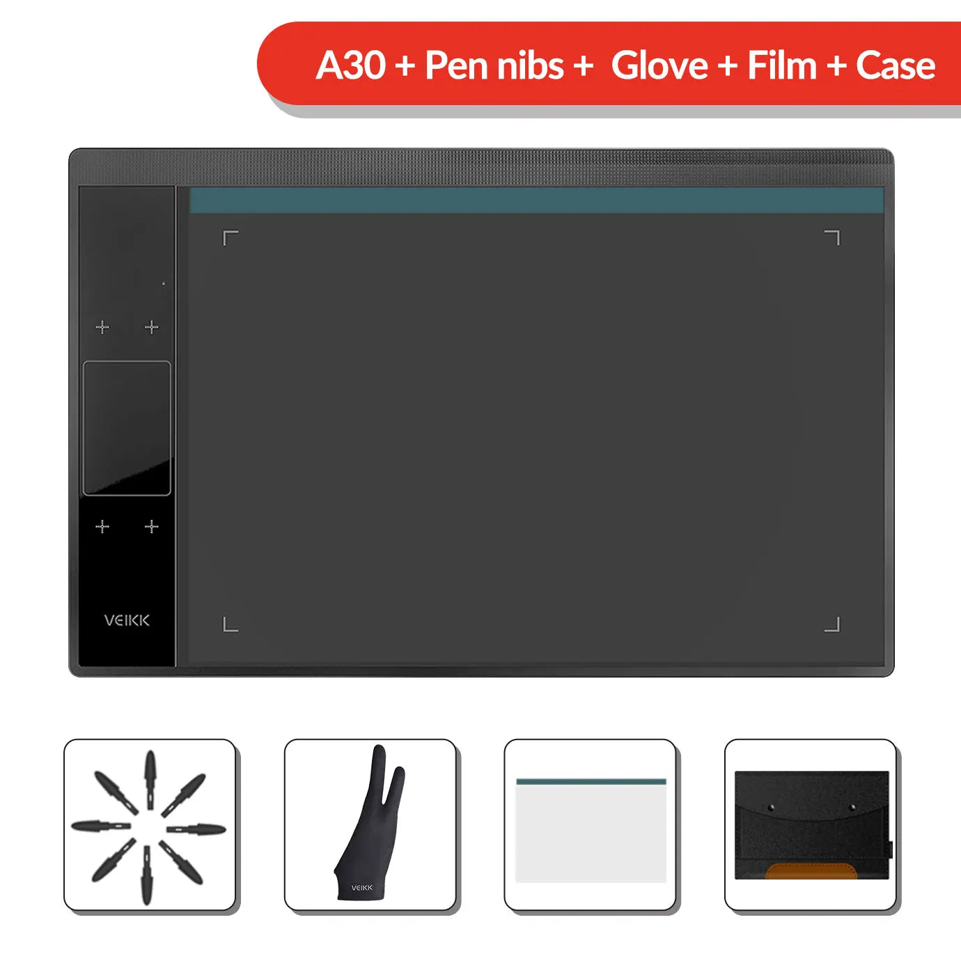 A30 Graphics Tablet Remote Office&Education 10X6 Inch Large Active Area Support Android Mac Linux Digital Drawing Tablets