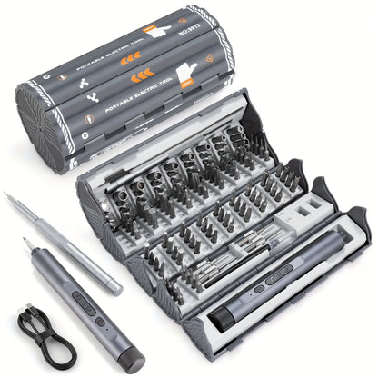 138 in 1 Precision Electric Screwdriver Set High Torque with LED Light Strong Magnetic Phillips Torx Screw Driver Bits for DIY