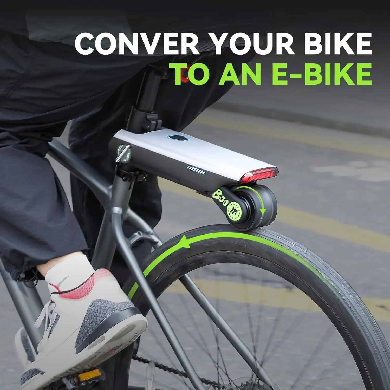 Bicycle Electric Booster 18V 200W Portable Bicycle Booster Durable Accessories for Bicycle Electric Bike Mountain Bike Suite