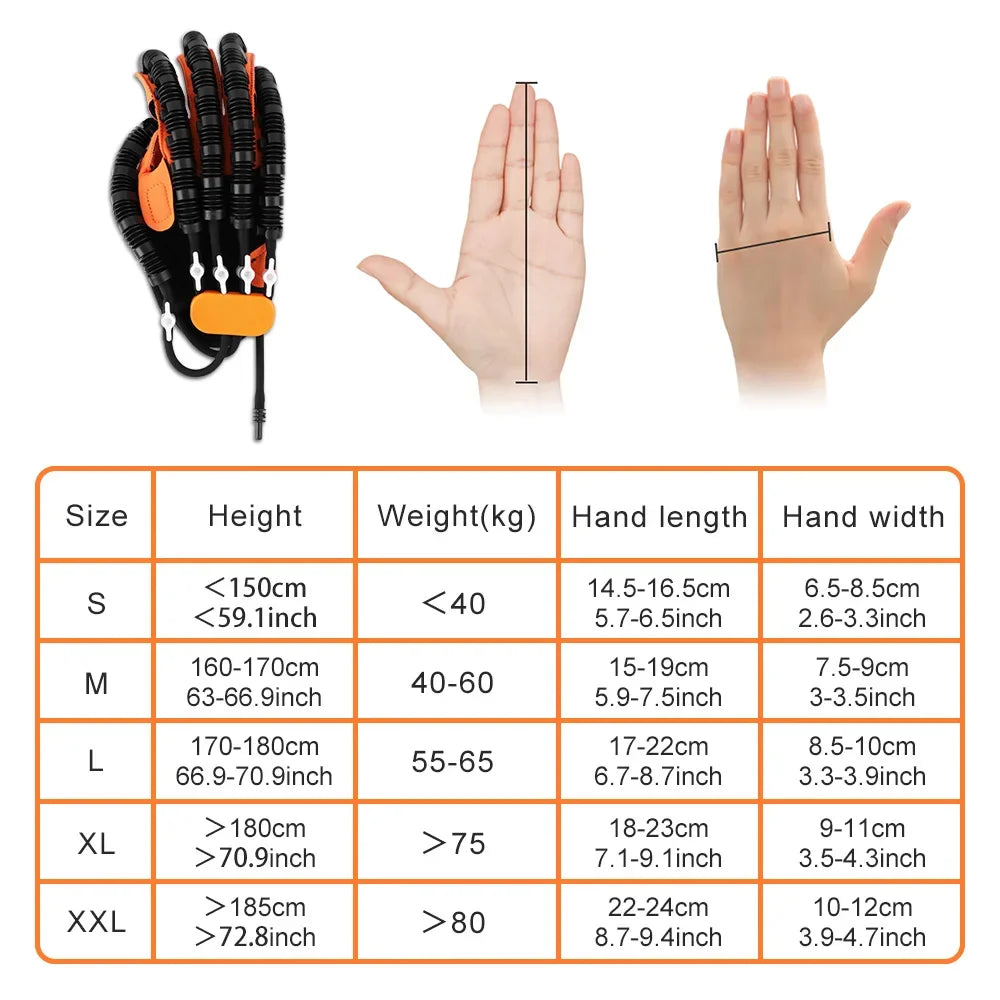 Upgraded Left Right Hand Massage Rehabilitation Robot Gloves Device for Stroke Hemiplegia Hand Function Recovery Finger Trainer